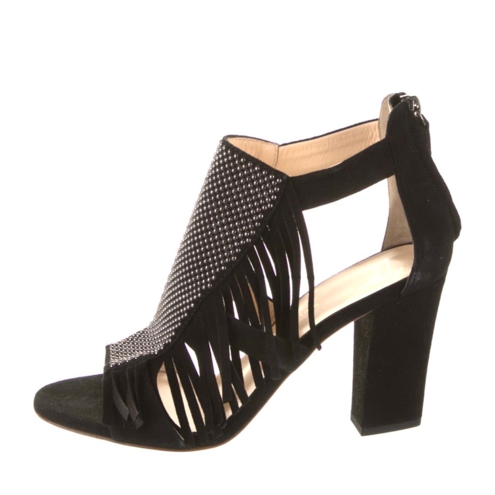 GIUSEPPE ZANOTTI Alabama fringed studded suede sandals